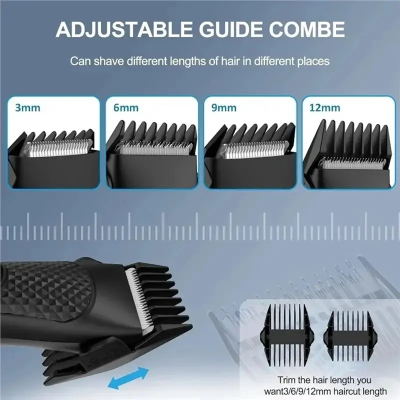 B58B-Shaver Blade Electric Body Hair Trimmer For Men Rechargeable Waterproof Personal Care Grooming Tool