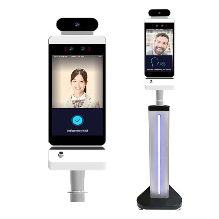 

ZJZ Integrated Breathalyzer Alcohol Test Machine Face Recognition Temperature Access Control Customizable Biometric Access Contr