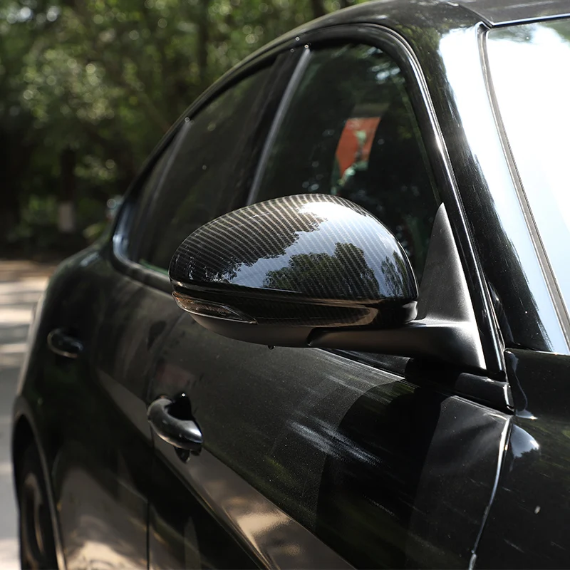 for Alfa Romeo Stelvio Giulia 2017-2024 ABS Exterior Side Rearview Mirror Cover Trim Car Accessories