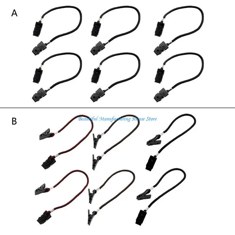 

E56A 6 Pieces Retainer Hat Scarf Clip Hat Strap Clips Windproof Clip for Outdoor