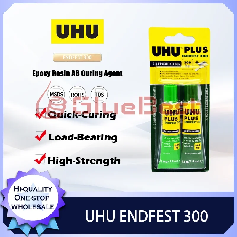 UHU ENDFEST 300 Epoxy Curing Agent for Metal Glass Ceramic Repair High Strength Resin with High Load Capacity Original Product