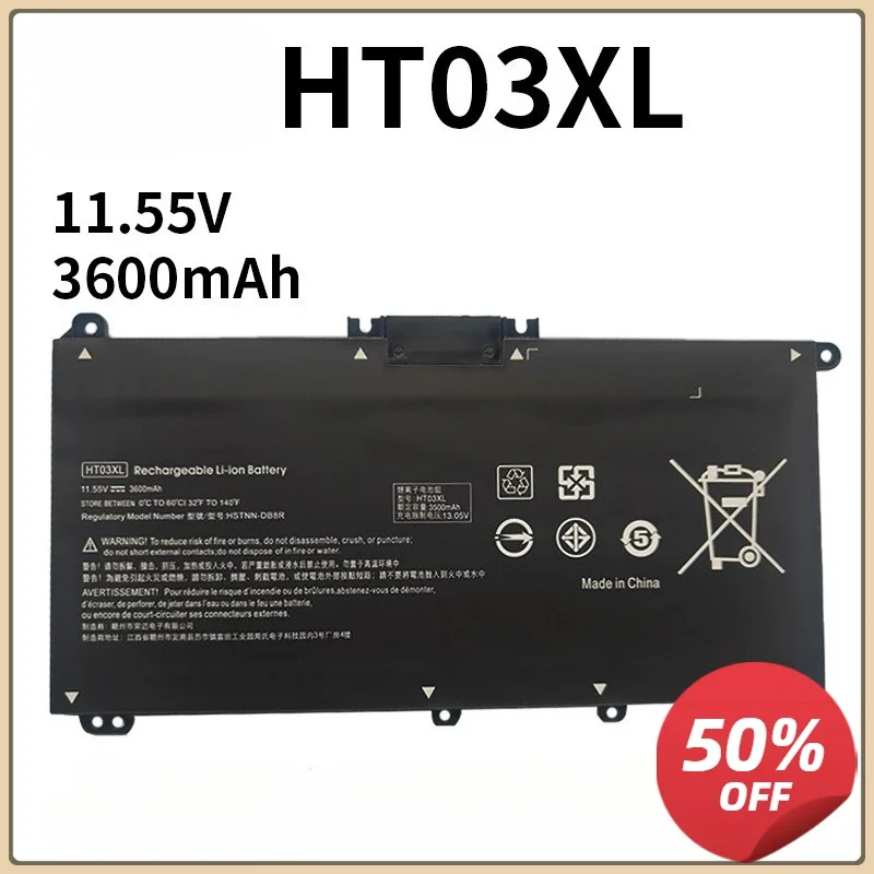

Аккумулятор HT03XL L11119-855 для ноутбуков HP Pavilion серий 14-CE, 0025TU, 14-CE0034TX, 14-CF, 14-DF, 15-CS, 15-DA, 15-DB, 15-DW, 17-by, 17-CA