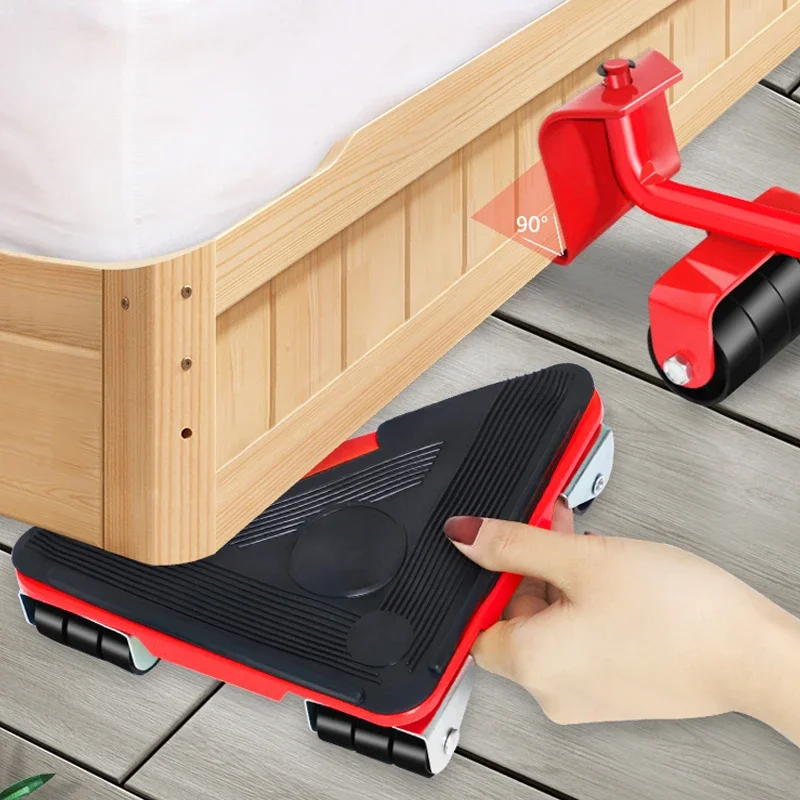 Furniture Moving Wheel Efficient  Heavy Bed Machine Moving Tools Household Single Person Labor Saving Wheel Max Up for 400 KG