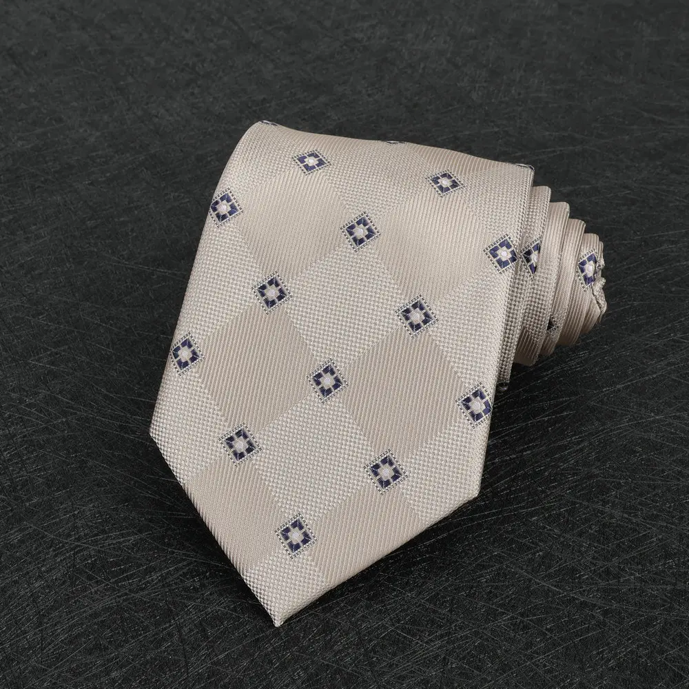 2025 neue Ankunft Braun Krawatte Männer Business Formal Gestreiften Retro Krawatten 8 cm Weiß Grün Polka Dot Krawatte Smoking hochzeit Krawatte – Detail 16