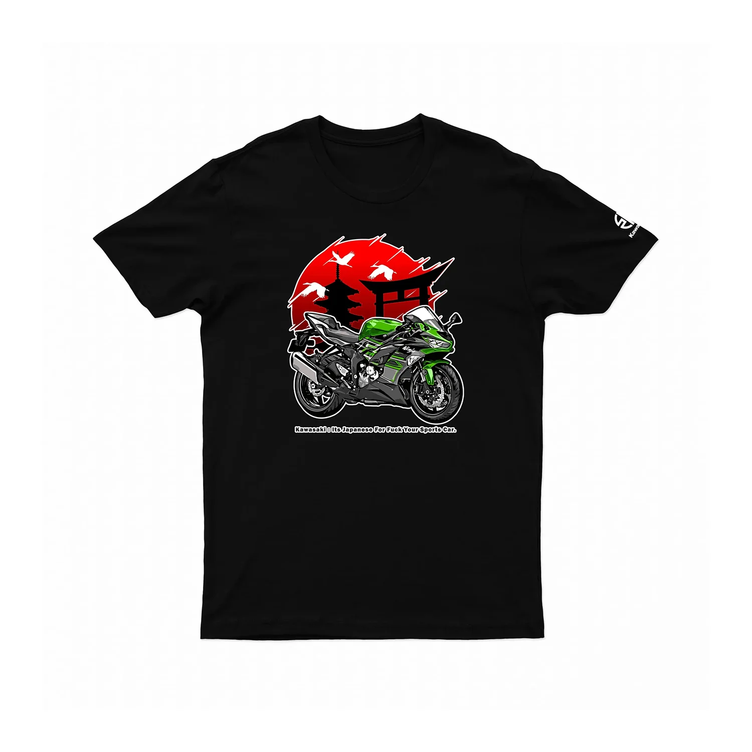 

Kawasaki Ninja ZX6R Cotton T-shirt Newest Outdoor Cycling Summer Classic Tee Adults Loose Exercise Off-road Motorcycle Jersey