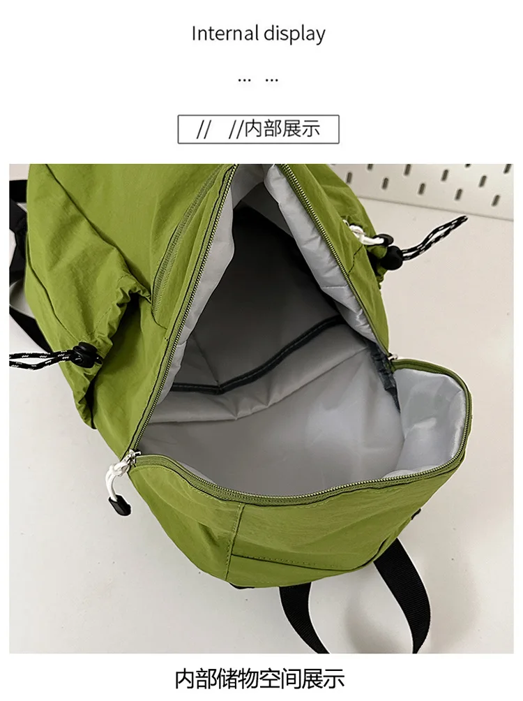 حقيبة ظهر مدرسية ذات سعة كبيرة حقيبة مدرسية من النايلون حقائب سفر رياضية خارجية Unsiex حقيبة ظهر للأمتعة