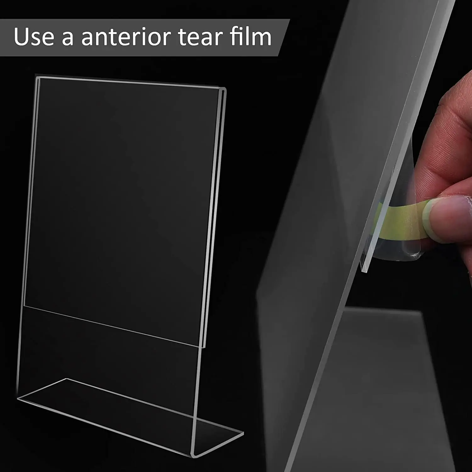 3 Pieces A4 210x297mm Slanted Back Clear Acrylic Sign Holder 8.5 X 11 Plastic Paper Picture Photo Frame Flyer Document Holder