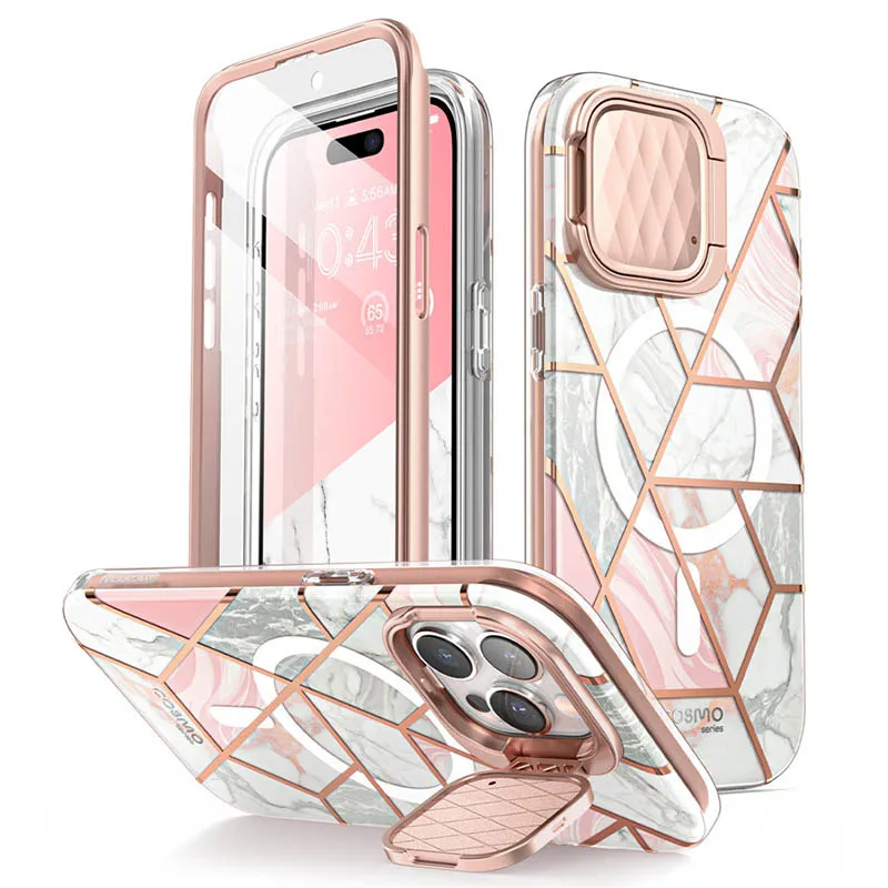 

For iPhone 15 Pro Max Case 6.7" I-BLASON Cosmo Mag Stylish Full-Body Protective Case with Built-in Screen Protector Camera Cover