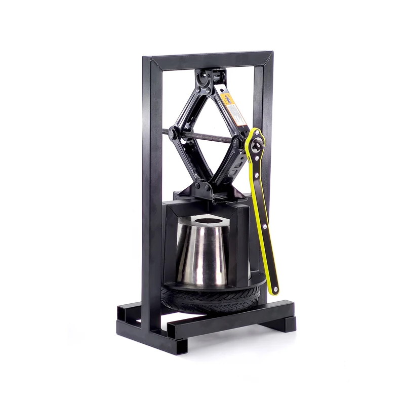 Manual Simple Tire Press Machine Fit 8.5/10 Inch E-Scooter Non-Pneumatic Honeycomb Solid Tire Wheel Remover Disassembly Tool for