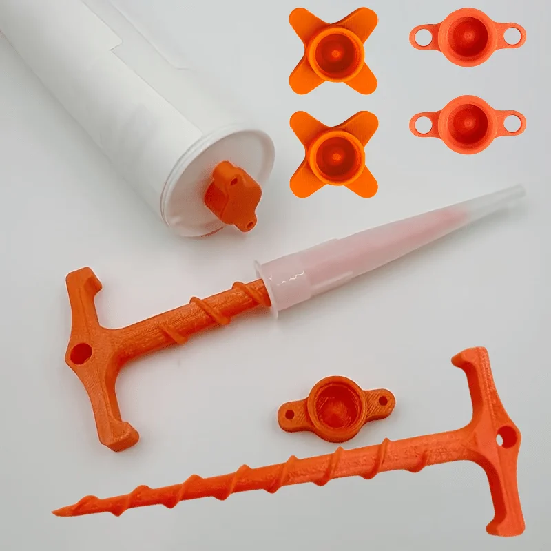 Déboucheur de buse de pistolet à mastic en silicone pour impression 3D, outil de nettoyage réutilisable en spirale pour pistolet à mastic, pour le bricolage et les professionnels