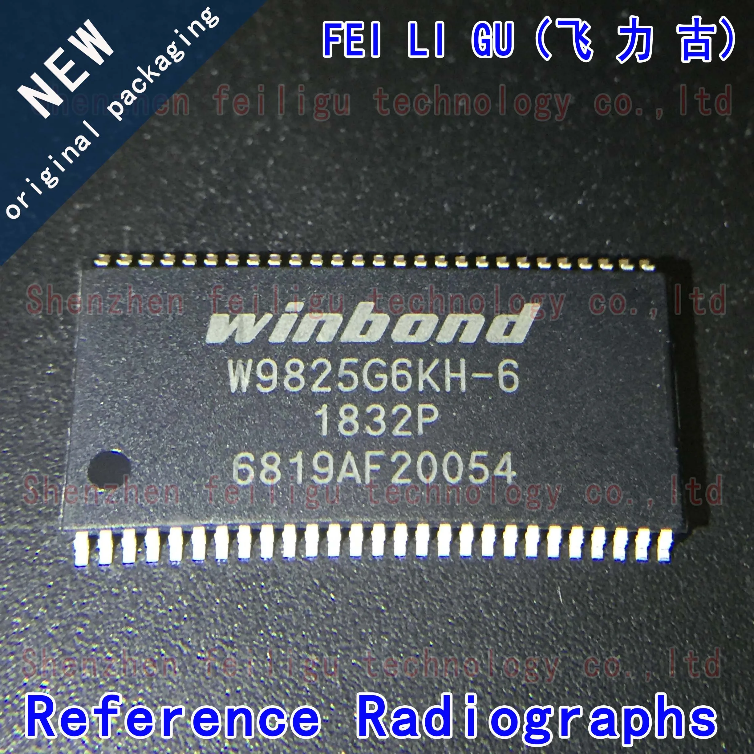 1~30PCS 100% New original W9825G6KH-6I W9825G6KH-6 Package:TSOP54 SDRAM 256Mb Memory Chip