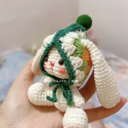Pretty Rabbit Crochet Kit Needlework Doll DIY Knitting amigurumi Crocheting Craft kits handmake With Yarn Accessories Pattern