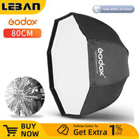 Godox 80cm 31.5in Portable Octagon Softbox Flash Speedlight Speedlite Umbrella Softbox Brolly Reflector (Softbox Only)