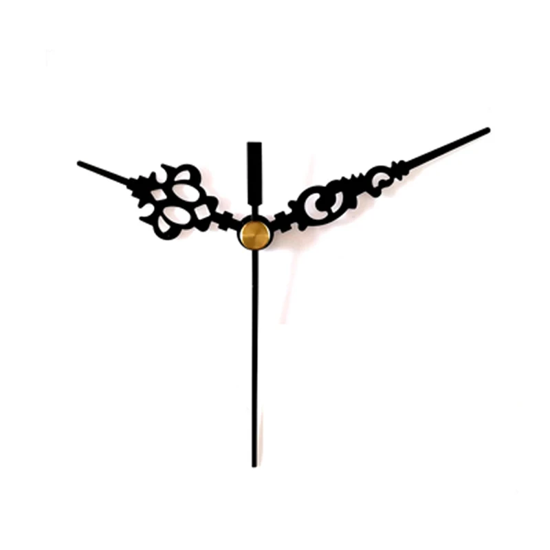 

1sets Young Town White Axis Hands Black And Silver 2060# Metal Aluminum Quartz Clock Accessory High Quality DIY Kits