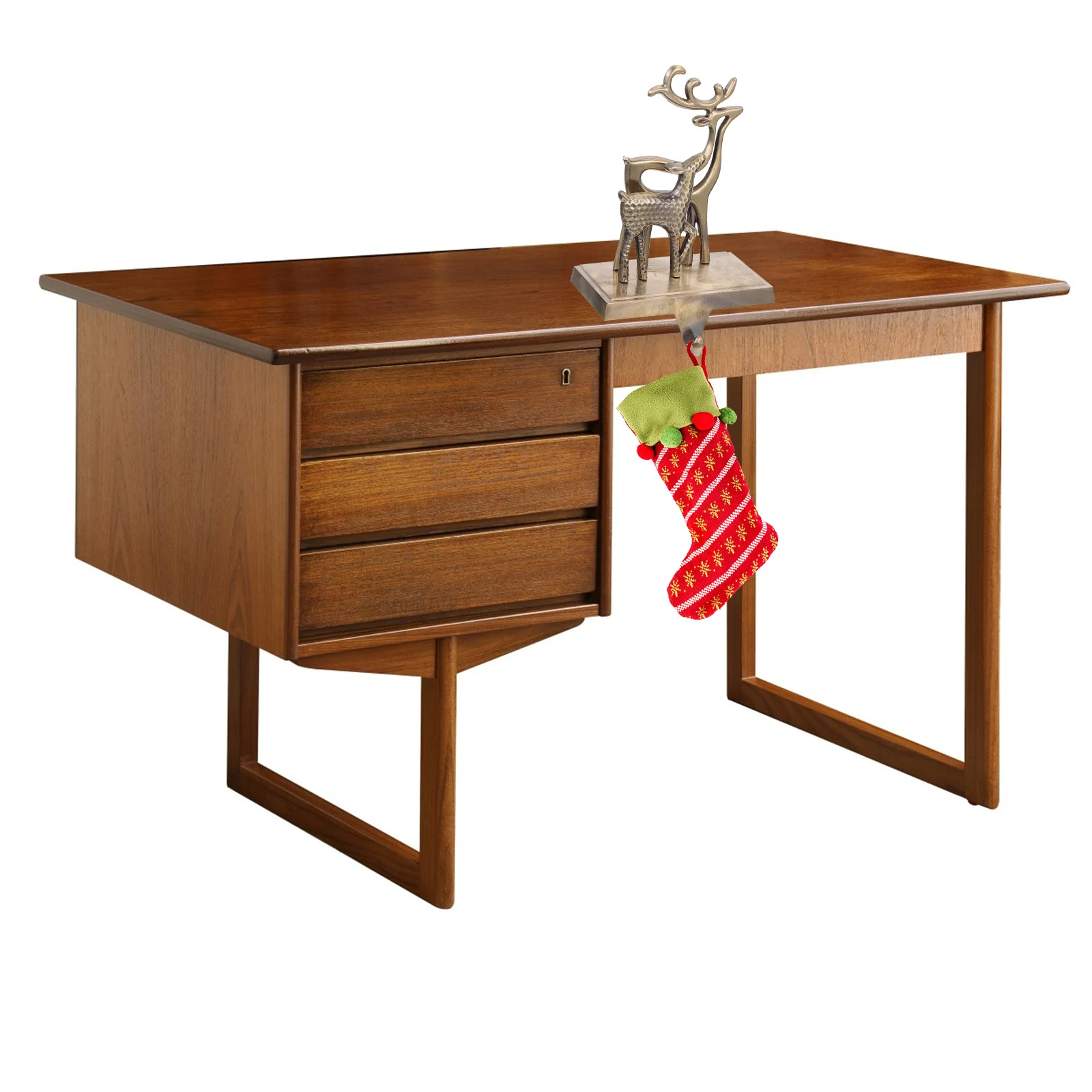 

1Pcs Zinc Alloy Christmas Stocking Holder Metal Xmas Fireplace Hook Hanging Decoration Garland Grip for Holiday