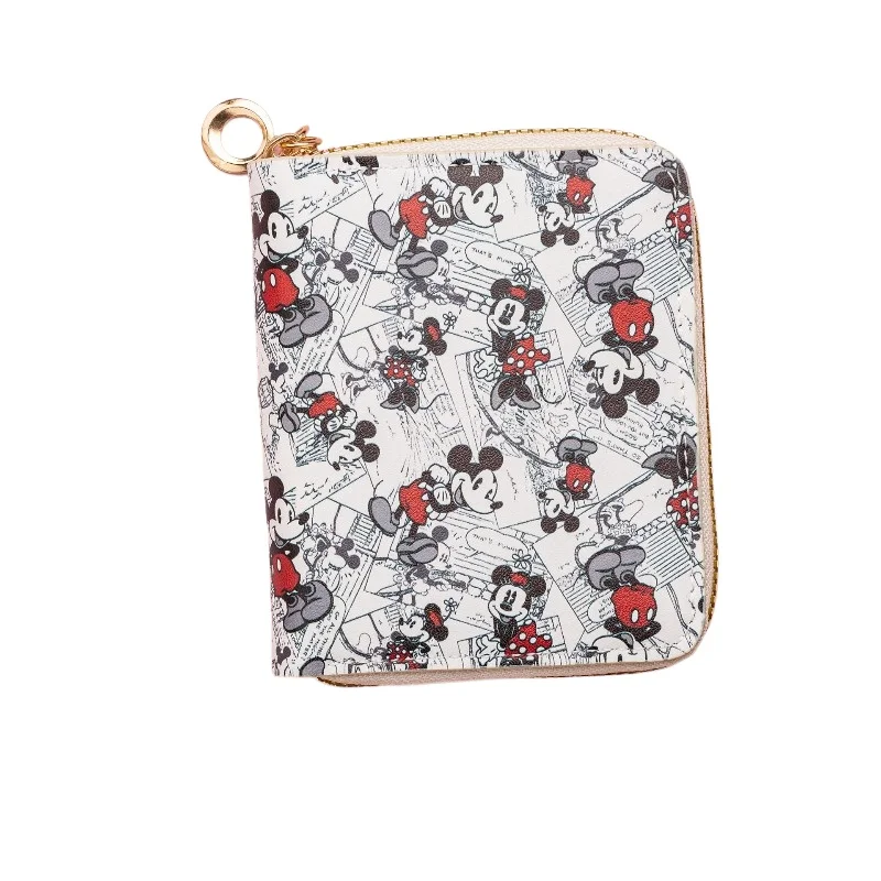 Disney Mickey Mini Wallet for Kids Boys Women Cute Kawaii Waterproof PU Leather Small Coin Purse Gift Idea Daily Use