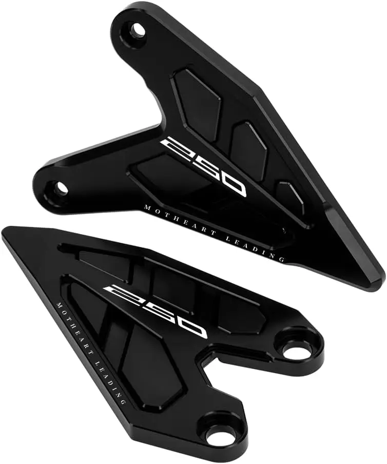

Подножки для мотоцикла с защитой пятки для Z250 2018-2024 с ЧПУ T6 6061, алюминиевые термостойкие, простая установка, аксессуары z250