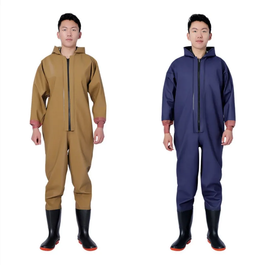 Waterproof Jumpsuit Winter Fishing Glove Clothing Rain Shoes Rain Pants Lotus Root Digging낚시복 Shoes  Boots