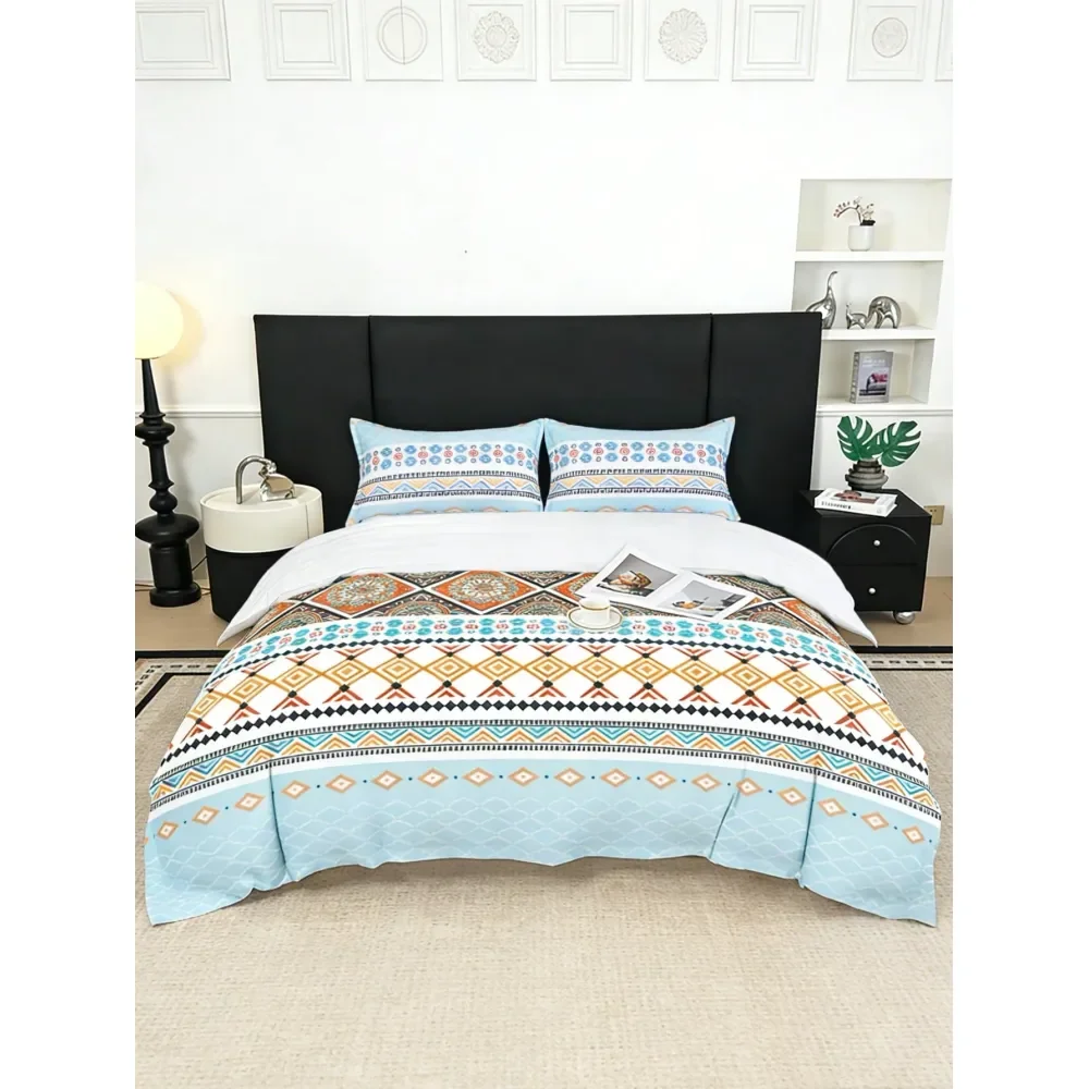 

Style Duvet Cover 3 Pieces Set , HighDefinition Digital Printing, High Gram Weight, 1 Duvet Cover 2 Pillowcases, Excluding Comf