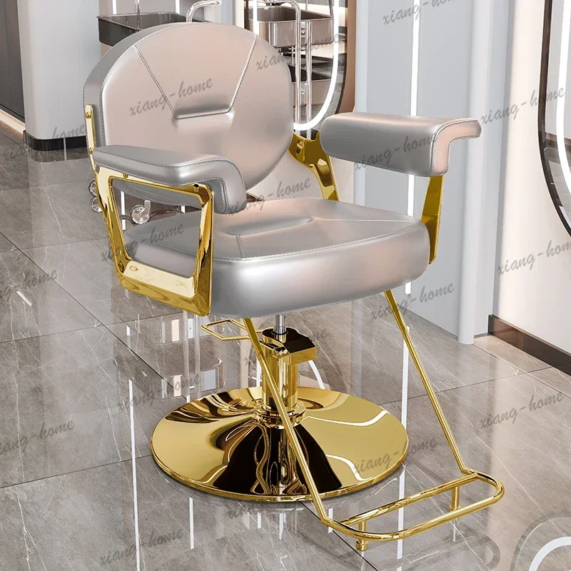 Factory Direct Luxury Aesthetic Barber Chair Shampoo Supplies Luxury Hair Barber Chair Nordic Modern Aesthetic Vintage Commercia