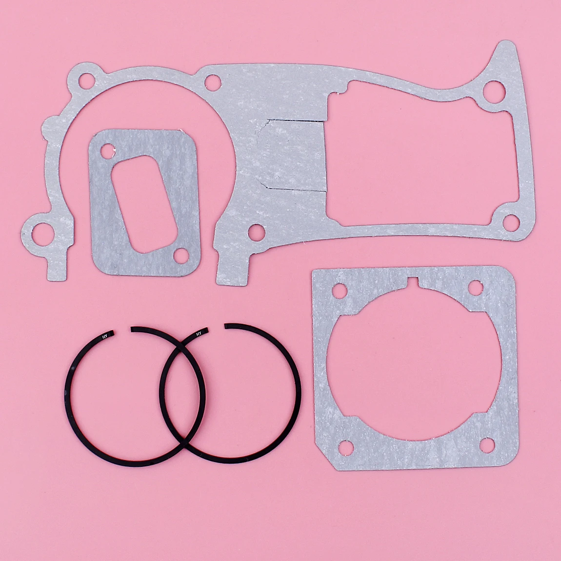 Gaskets Set For Husqvarna 353 346XP 350 351 w 45mm x 1.2mm Piston Rings Professional Chainsaw 2-Stroke Motosierra Gasolina