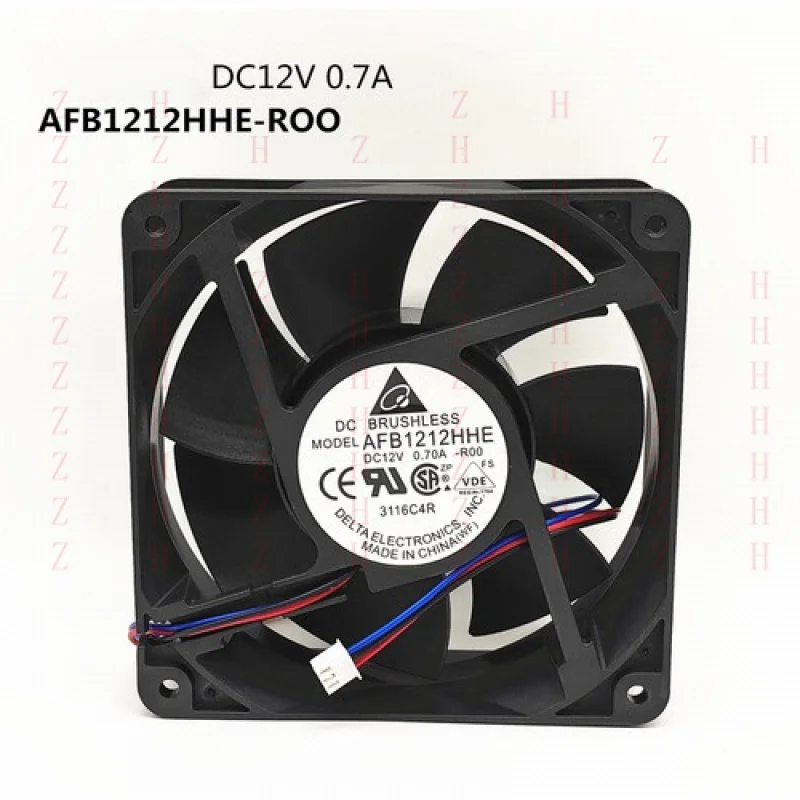 XXZ   Delta FOR AFB1212HHE-R00 12V 12CM 12038 0.70A 3-line Alarm Double Ball Fan