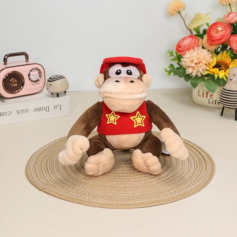 Super Mario Spiel Donkey Kong & Freunde Plüsch-Set - Riesiger Affe mit kleinem Affenbaby, Klassische Videospiel-Charakter Plüschtiere – Detail 11
