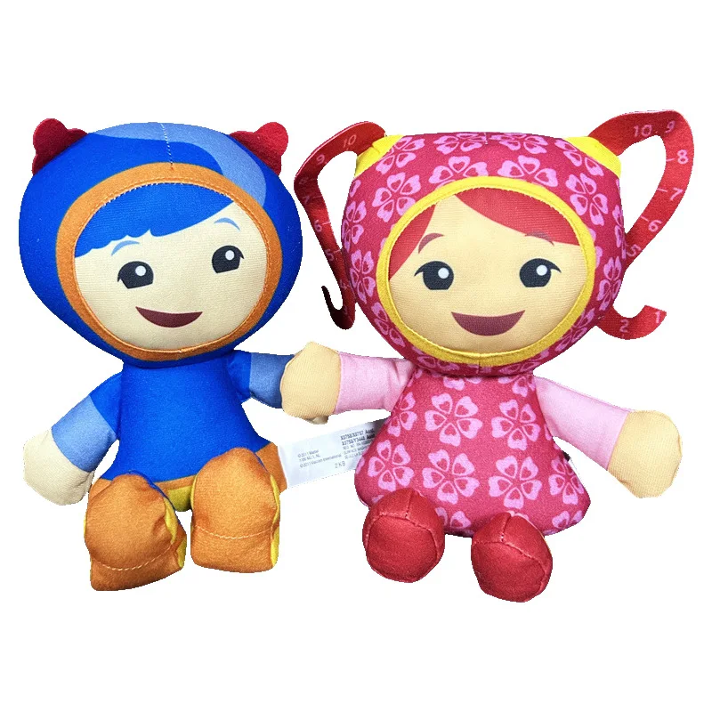 Team Umizoomi Geo Milli Plush Doll Toys Blue and Pink Children's Birthday and Holiday Gifts Graduate for Friends Car Decoration