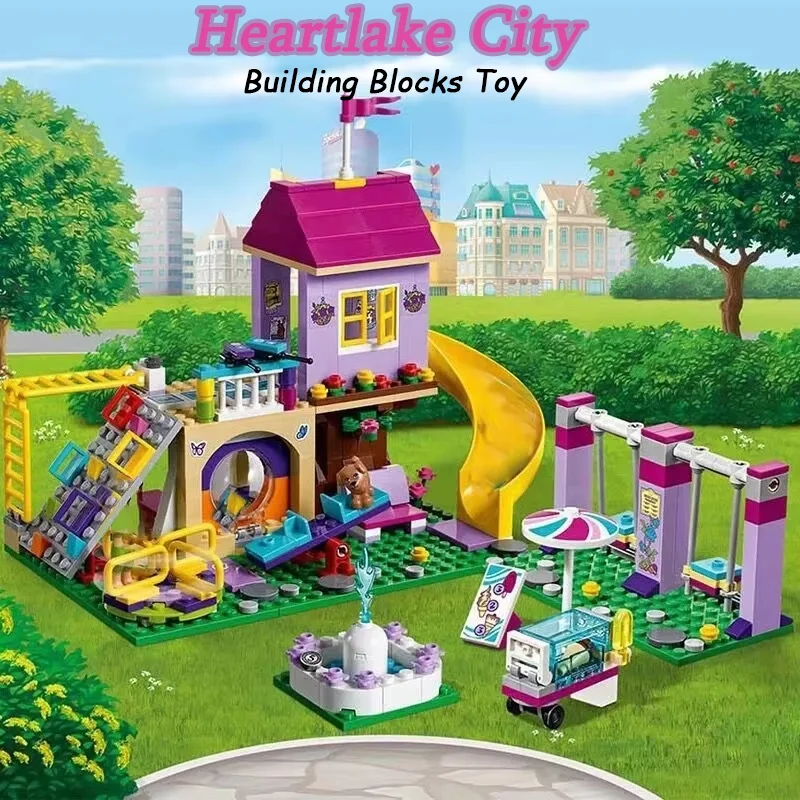 Birthday Christmas Children's Day Gifts Heartlake City Playground With Friends Building Blocks Bricks Education Toys For Girls