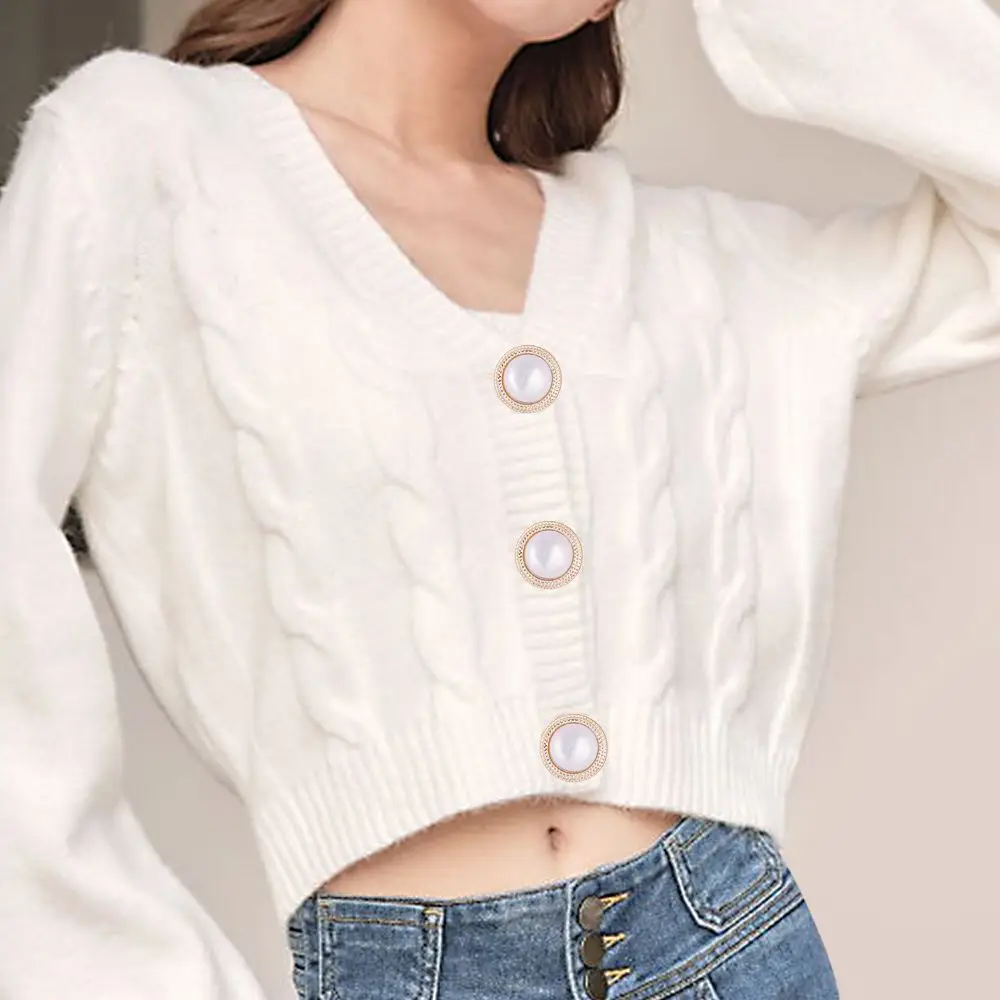 10Pcs High Quality Needlework Sewing Button Clothing Buttons Shirt Buttons Pearlescent Buckle Sewing Accessories