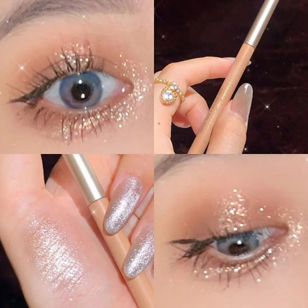 New Glitter Lying Silkworm Pencil Waterproof Long Lasting High Gloss Pen Eyeshadow Liner Pencil Ideal for Women Makeup