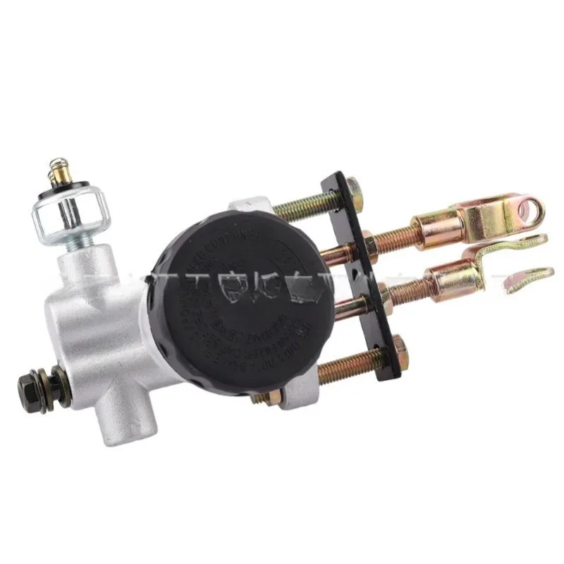 125-250CC Go Kart Disc Brake Kit, One-to-Three Hydraulic Brake Master Cylinder Caliper, Foot Brake Pump Assembly