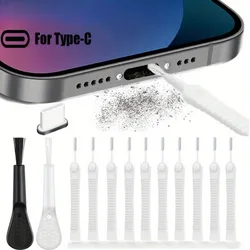 13pcs Mobile Phone Speaker Dust Removal Cleaner Tool Kit for Usb-C Xiaomi SamSung Earphones Charge Port Dustproof Cleaning Brush