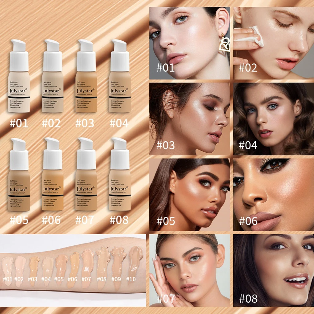 2piece Whitening Liquid Foundation For Nourishing And Refreshing Skin Close To Skin Cosmetics Makeup