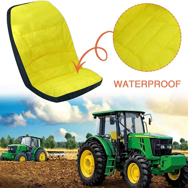 غطاء مقعد مدعم مقاوم للماء للجرار ، غطاء مقعد مريح لجرار John Deere 1025R 2025R ، ترقية 2X LP68694