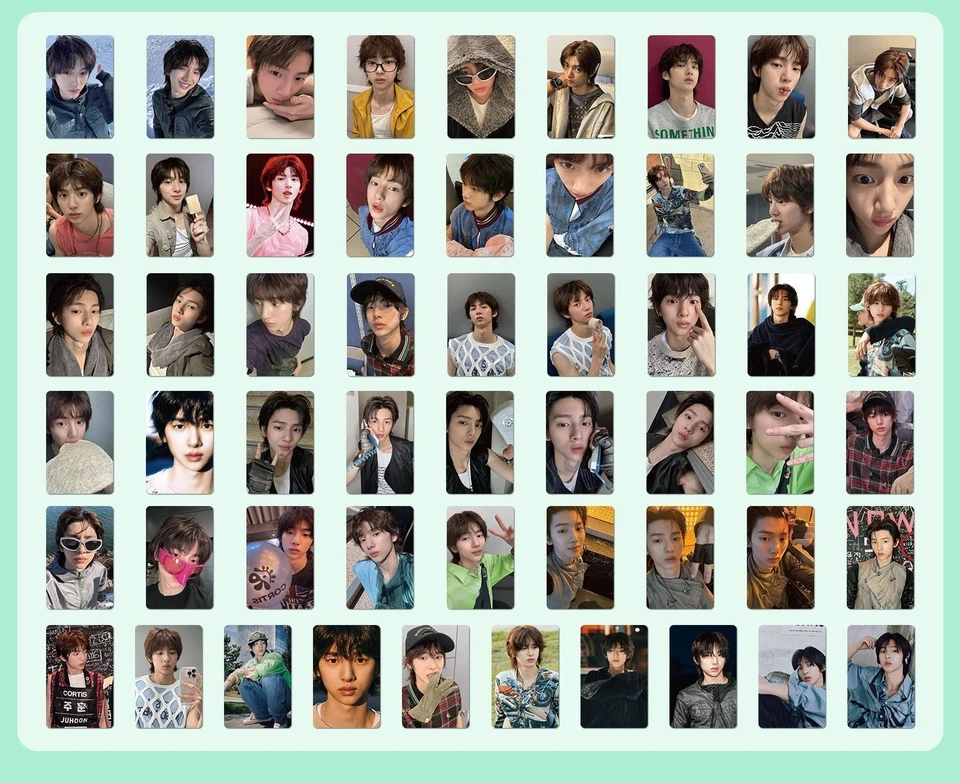 55pcs/set Kpop CORTIS Photo Card JUHOON Personal Korean Laser