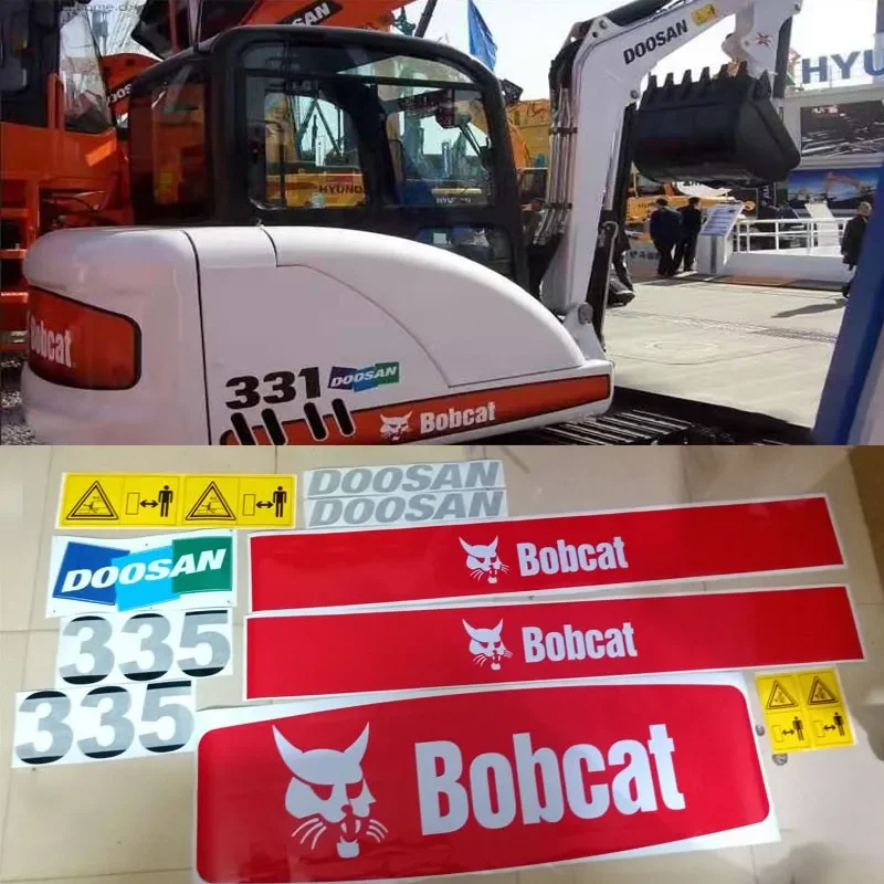 

For Bobcat 320 323 324 325 331 334 335 337 Excavator Whole Body Sticker Decorative Stickers