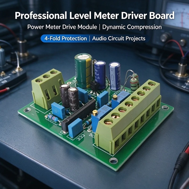Level Meter Driver Board, Power Meter Drive Module, Dynamic Compression & 4-Fold Protection for Audio Circuit Projects