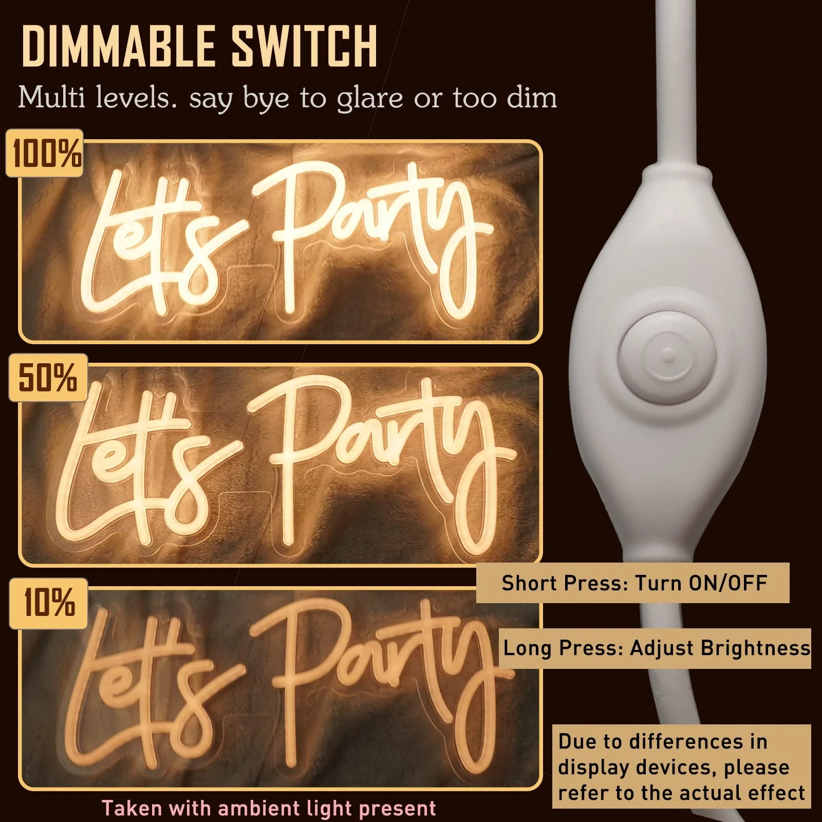 Dimmbare lassen Sie uns Party Leucht reklame Licht für Wand dekoration, USB lässt Party LED-Licht für Geburtstag Hochzeits freund Party Hintergrund Geschenk