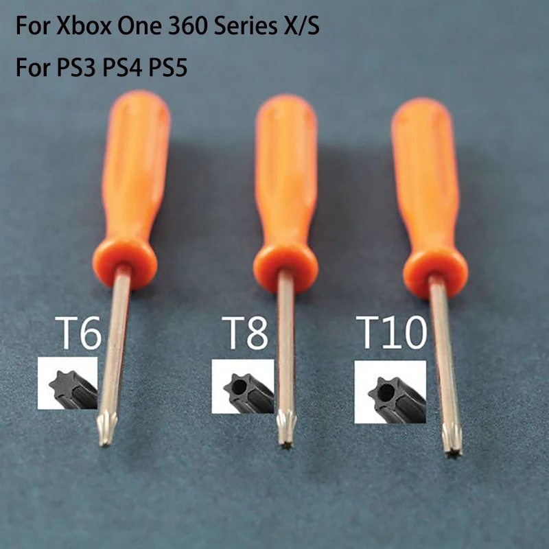 Screw Driver Torx T6 T8 T10 Security Screwdriver For Xbox One 360 Series PS3 PS4 PS5 Tamperproof Hole Repairing Opening Tool