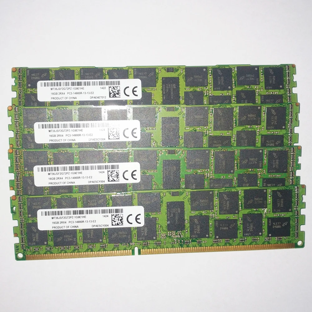 1 pz MT36JSF2G72PZ-1G9E1 per MT memoria 16G 16GB 2 rx4 DDR3 PC3-14900R 1866 RAM