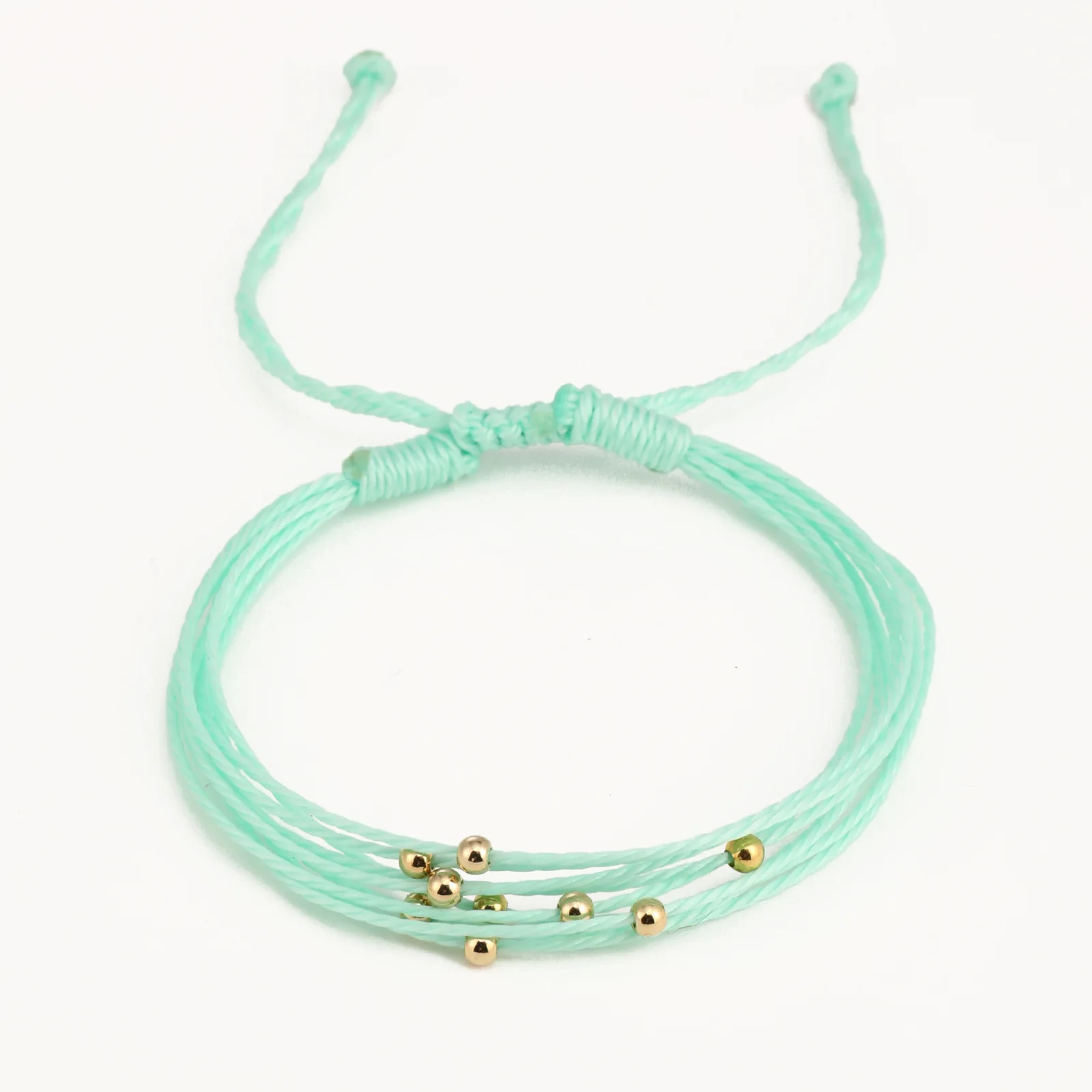 Vlen wasserdichtes geflochtenes Armband mit gewachster Kordel, mehrsträngig, verstellbares Handband, Surf-Strand-Boho-Schmuck für Frauen, Geschenk, umweltfreundlich – Detail 13