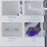 【Flash Deal】UV Sanitizing Toothbrush Holder, Smart Wall-Mounted Toothbrush Organizer With Automatic Toothpaste Dispenser