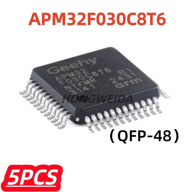 5Pcs/lot 100% New APM32F030C8T6 QFP48 Directly Replaces STM32F030C8T6 MCU software and hardware compatibility Original