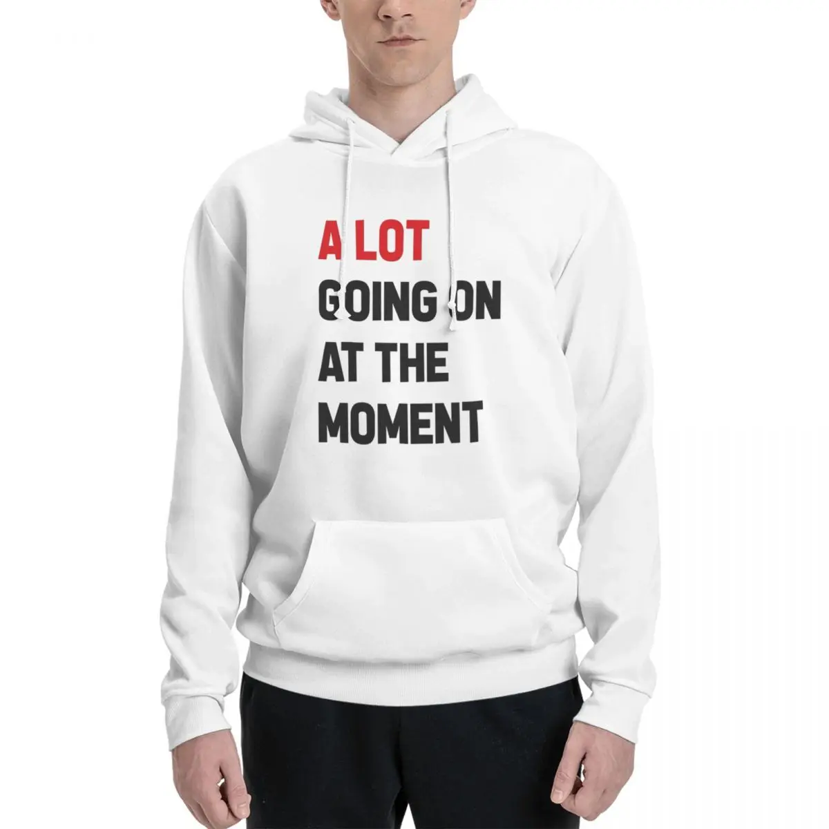 

Забавные винтажные толстовки A Lot Going On At The Moment, пуловер в стиле хип-хоп, осень-зима, мужские и женские толстовки, топы с длинными рукавами