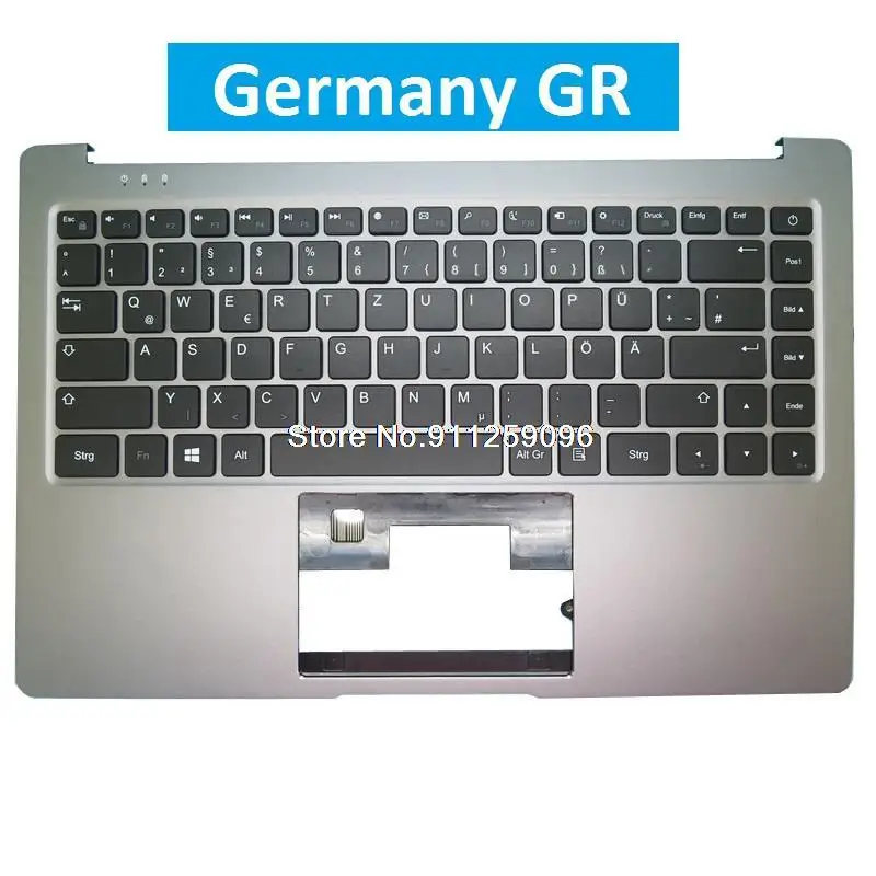 

Laptop PalmRest&keyboard For Schneider SCL142ALM Germany GR Upper Case Without Touchpad New