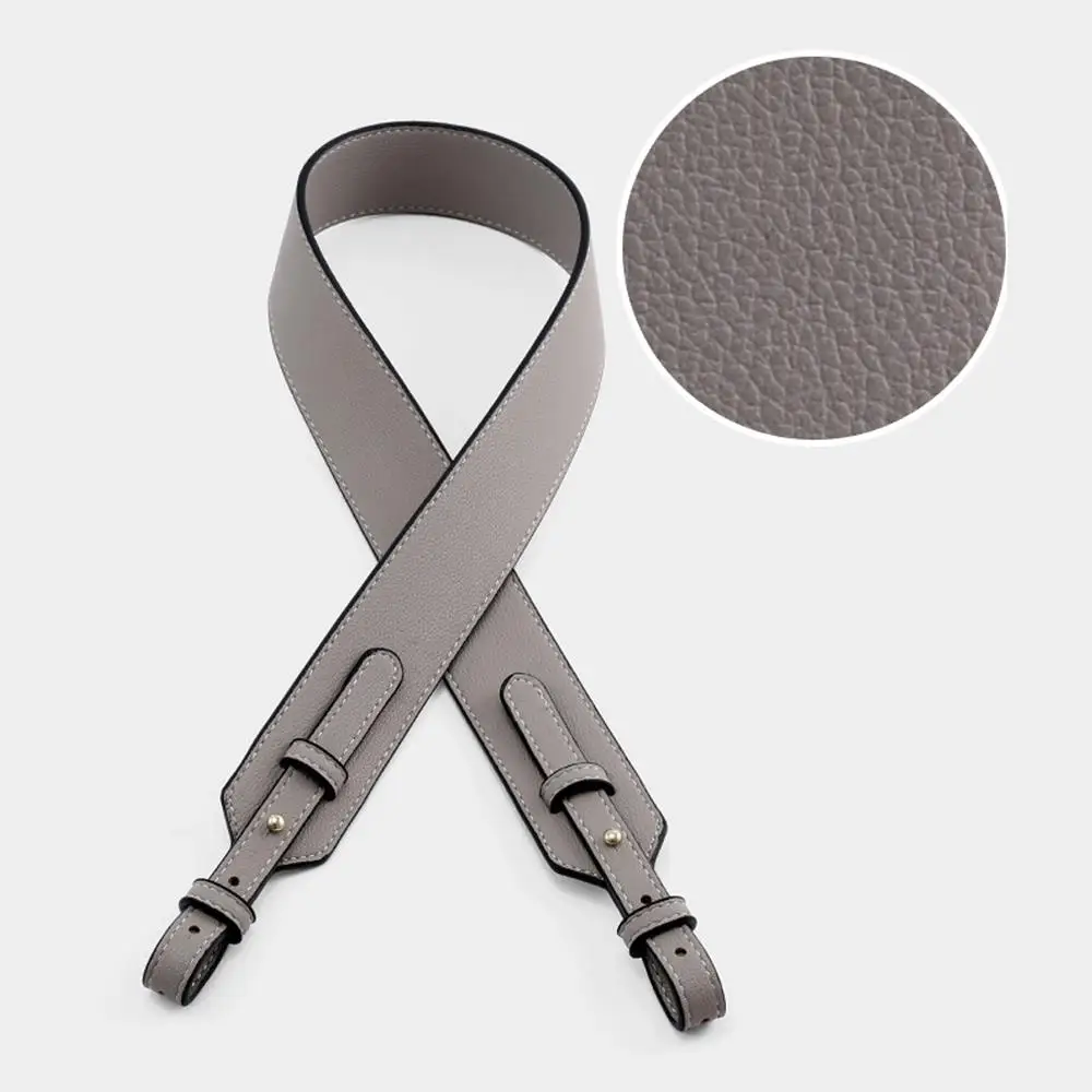 Litchi Pattern Leather Bags Strap Adjustable Replacement Crossbody Handle Strap For Handbag Women DIY Fashion Bag Accessories