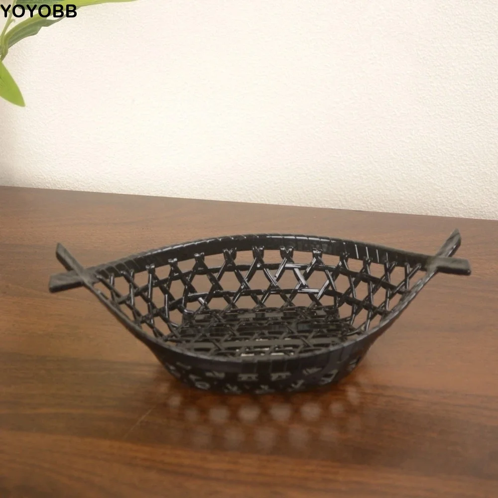 Japanese-Style Plastic Fish-Shaped Basket Stackable Decorative Fried Food Basket Large Capacity Dessert Basket Restaurant