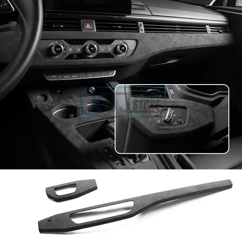 

For Audi A4L A4 B9 A5 S4 S5 Italy Suede Wrap Dashboard Panel Trim Cover Sticker Protector Pad Car Interior Accessories