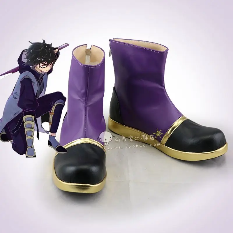 

Assassin Wu Liuqi Scissor Seven Cosplay Shoes Boots Halloween Anime Cosplay Shoes